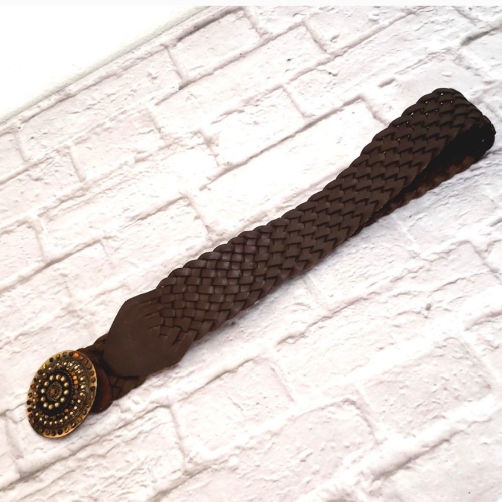 Leatherock Boho Bronze Jeweled Leather Belt - Picture 5 of 5